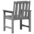 Scaune de dining 2 buc Gri deschis HDPE GartenMobel Dekor