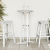 Masă Bar Alb 55x55x107 cm HDPE GartenMobel Dekor