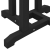 Masă de Bar Neagră 55x55x107 cm HDPE GartenMobel Dekor