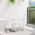 Scaun balansoar alb 70x92x108 cm HDPE GartenMobel Dekor