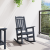 Scaun balansoar pentru grădină bleumarin 70x92x108 cm HDPE GartenMobel Dekor