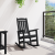Scaun balansoar grădină Negru 70x92x108 cm HDPE GartenMobel Dekor