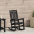 Scaun balansoar grădină Negru 70x92x108 cm HDPE GartenMobel Dekor