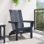 Scaun Adirondack pliabil bleumarin 74.5x80.5x90 cm HDPE GartenMobel Dekor