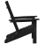 Scaun Adirondack pliabil Negru 74.5x80.5x90 cm HDPE GartenMobel Dekor