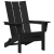 Scaun Adirondack pliabil Negru 74.5x80.5x90 cm HDPE GartenMobel Dekor