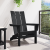 Scaun Adirondack pliabil Negru 74.5x80.5x90 cm HDPE GartenMobel Dekor