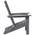 Scaun pliabil Adirondack Gri deschis 74.5x80.5x90 cm HDPE GartenMobel Dekor