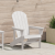 Scaun Adirondack Alb 74x82x91 cm HDPE GartenMobel Dekor
