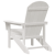 Scaun Adirondack Alb 74x82x91 cm HDPE GartenMobel Dekor