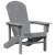 Scaun Adirondack gri deschis 74x82x91 cm HDPE GartenMobel Dekor
