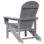 Scaun Adirondack gri deschis 74x82x91 cm HDPE GartenMobel Dekor