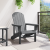 Scaun Adirondack gri deschis 74x82x91 cm HDPE GartenMobel Dekor