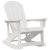 Scaun de Balamuc Adirondack Alb 73.5x92x90 cm HDPE GartenMobel Dekor