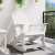 Scaun de Balamuc Adirondack Alb 73.5x92x90 cm HDPE GartenMobel Dekor