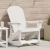 Scaun de Balamuc Adirondack Alb 73.5x92x90 cm HDPE GartenMobel Dekor