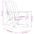 Scaun de Balamuc Adirondack Alb 73.5x92x90 cm HDPE GartenMobel Dekor