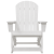 Scaun de Balamuc Adirondack Alb 73.5x92x90 cm HDPE GartenMobel Dekor