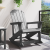 Scaun de balansoar Adirondack Gri deschis 73.5x92x90 cm HDPE GartenMobel Dekor