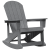 Scaun de balansoar Adirondack Gri deschis 73.5x92x90 cm HDPE GartenMobel Dekor