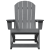 Scaun de balansoar Adirondack Gri deschis 73.5x92x90 cm HDPE GartenMobel Dekor