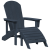 Scaun Adirondack cu suport pentru picioare bleumarin HDPE GartenMobel Dekor