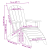 Scaun Adirondack cu suport pentru picioare bleumarin HDPE GartenMobel Dekor