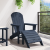 Scaun Adirondack cu suport pentru picioare bleumarin HDPE GartenMobel Dekor