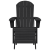 Scaun Adirondack cu suport pentru picioare Negru HDPE GartenMobel Dekor