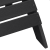 Scaun Adirondack cu suport pentru picioare Negru HDPE GartenMobel Dekor