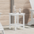 Masă laterală Adirondack Albă 38x38x45 cm HDPE GartenMobel Dekor
