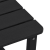 Masa laterală Adirondack Neagră 38x38x45 cm HDPE GartenMobel Dekor