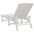 Șezlong Alb 53x162x98.5 cm HDPE GartenMobel Dekor