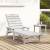 Șezlong Alb 53x162x98.5 cm HDPE GartenMobel Dekor