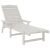 Șezlong Alb 53x162x98.5 cm HDPE GartenMobel Dekor
