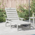 Șezlong Alb 53x162x98.5 cm HDPE GartenMobel Dekor