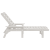 Șezlong Alb 53x162x98.5 cm HDPE GartenMobel Dekor
