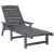 Șezlong Gri deschis 53x162x98.5 cm HDPE GartenMobel Dekor