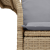 Sofa de grădină pentru 2 persoane cu perne Bej din poli-ratan GartenMobel Dekor