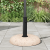 Bază pentru Parasol pentru Stâlpi de 37/42/52/58mm Beton Galben 20 kg GartenMobel Dekor