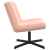 Scaun Accent Roz Baby Poliester, Oțel Standard Rotativ GartenMobel Dekor