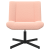 Scaun Accent Roz Baby Poliester, Oțel Standard Rotativ GartenMobel Dekor