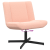 Scaun Accent Roz Baby Poliester, Oțel Standard Rotativ GartenMobel Dekor