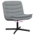 Scaun Rotativ Gri Deschis Țesătură Standard Ergonomic GartenMobel Dekor