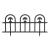 Bordura pt. pat de flori / gard - 60 x 30 - Negru Best CarHome
