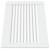 Uși dulap design lambriu 2 buc. alb 39,5x49,4 cm lemn masiv pin GartenMobel Dekor