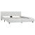 Cadru de pat cu LED, alb, 180 x 200 cm, piele ecologică GartenMobel Dekor