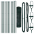 Euro Fence cu 13 posturi 1x25 m Oțel galvanizat Verde GartenMobel Dekor