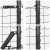 Gard Euro cu 13 Stâlpi 0.8x25 m Oțel Galvanizat Gri GartenMobel Dekor