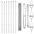 Set de Stâlpi de Gard Set de 2 Oțel Galvanizat 10 x 1 m Durabil GartenMobel Dekor